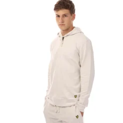 Underwear And Socks*Lyle And Scott Zip Through Hood And Pants Lounge Set in White