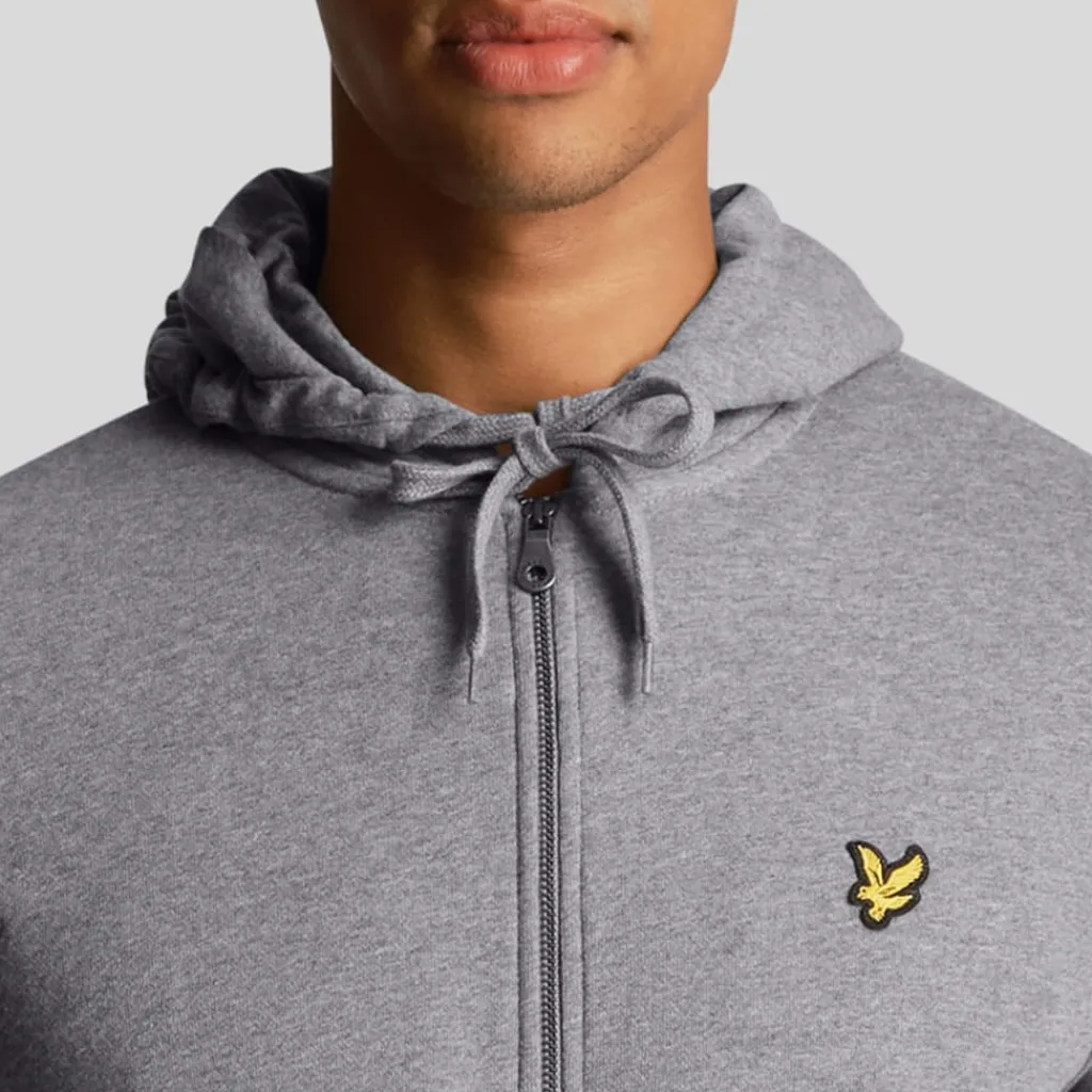 Hoodies*Lyle And Scott Zip Through Hoodie in Grey
