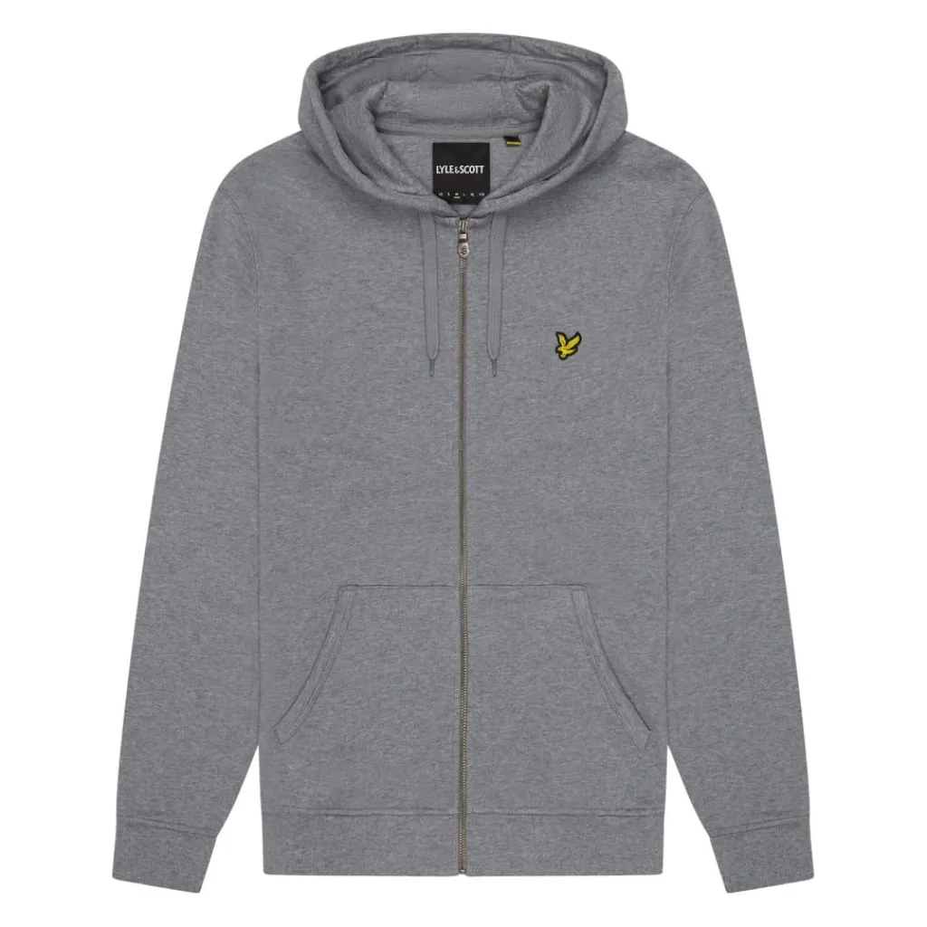 Hoodies*Lyle And Scott Zip Through Hoodie in Grey