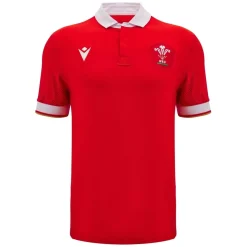 Football And Rugby Clothing*Macron Mens Welsh Rugby Union Home Shirt 2024 Womens in Red