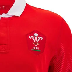 Football And Rugby Clothing*Macron Mens Welsh Rugby Union Home Shirt 2024 Womens in Red
