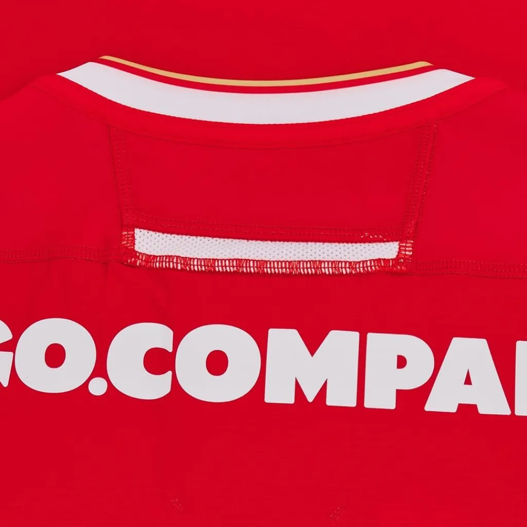 Football And Rugby Clothing*Macron Welsh Rugby Union Authentic Home Shirt 2024 Adults in Red