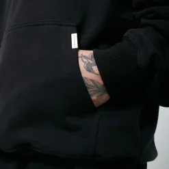 Hoodies*Madison Khol Time Fly Hoodie in Black