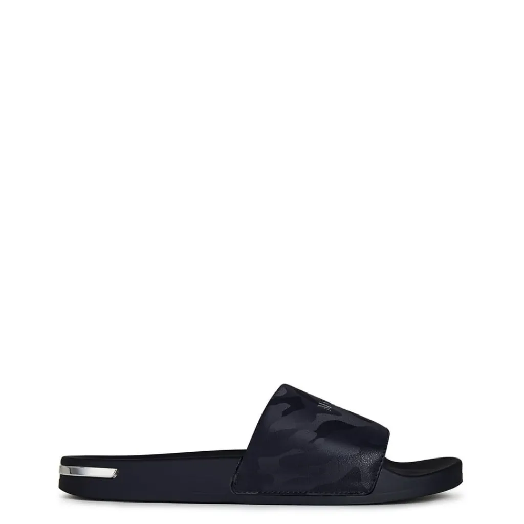 Beach Shoes*Mallet Camouflage Sliders in Blue