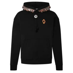 Hoodies*Marcelo Burlon Hooded Regular Fit Sweatshirt in Black