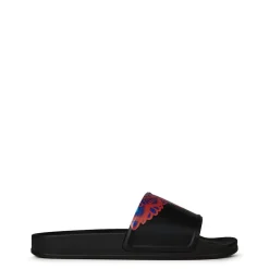 Beach Shoes*Marcelo Burlon Marcelo Curvswinslid Slides in Black