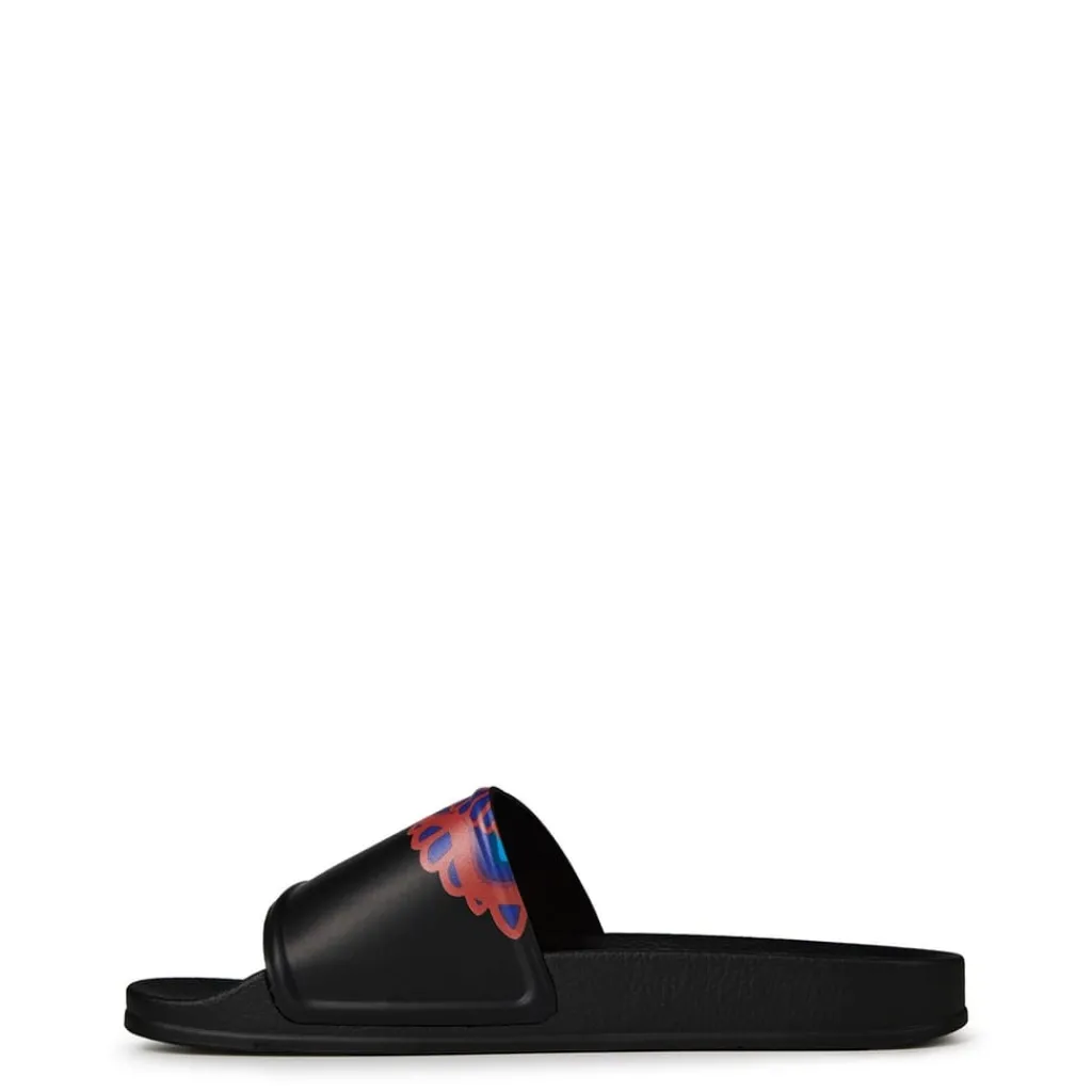 Beach Shoes*Marcelo Burlon Marcelo Curvswinslid Slides in Black