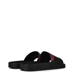 Beach Shoes*Marcelo Burlon Marcelo Curvswinslid Slides in Black