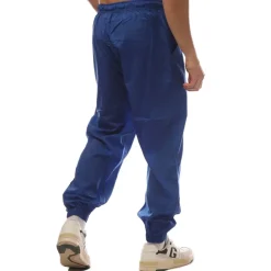 Trousers*Marcelo Burlon Tempera Cross Nylon Jogging Bottoms in Blue-White