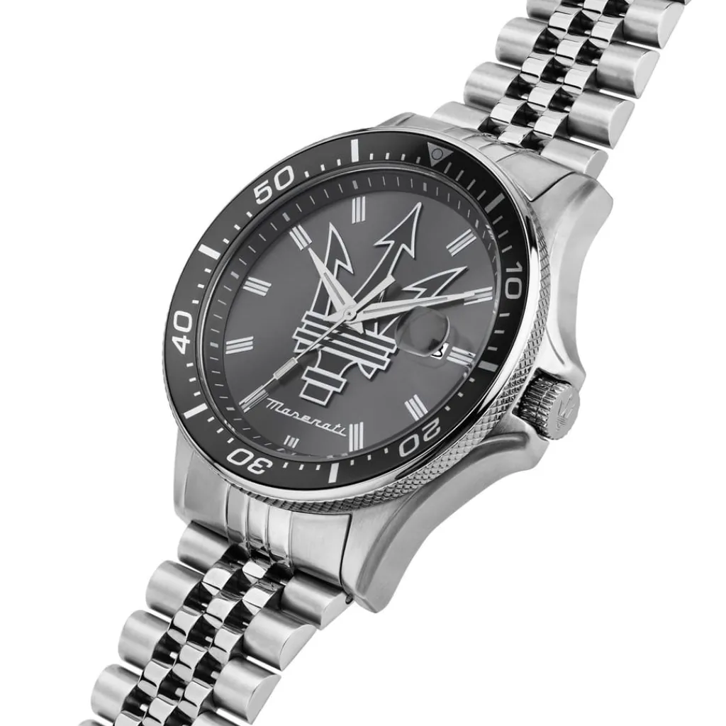 Jewellery-Watches*Maserati Sfdia Sport Collection Mens Watch in Silver