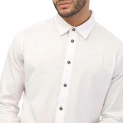 Shirts*Mercery Beynol Jersey Shirt in White