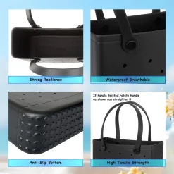 Bags*Miso Tote Bag in Black