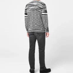 Knitwear*Missoni Striped Cardigan in Black