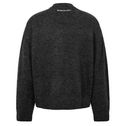 Knitwear*MKI MIYUKI ZOKU Mohair Oversize Crew Neck Sweater in Black