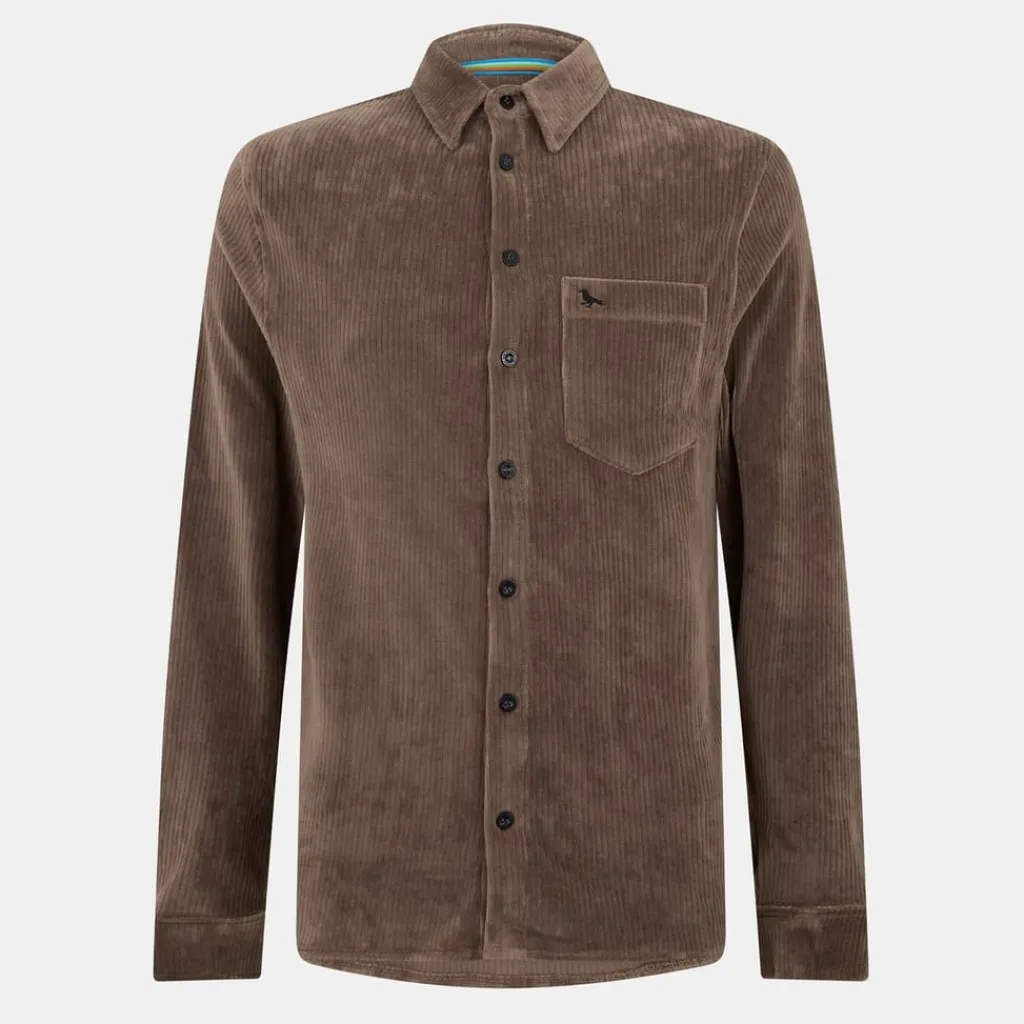 Shirts*Modern Amusement Ls Rsly Shrt in Brown