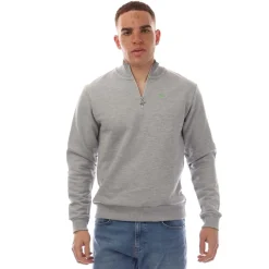 Sweatshirts*Modern Amusement The Pier Zip Funnel Neck Sweatshirt in Grey