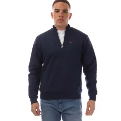 Sweatshirts*Modern Amusement The Pier Zip Funnel Neck Sweatshirt in Navy