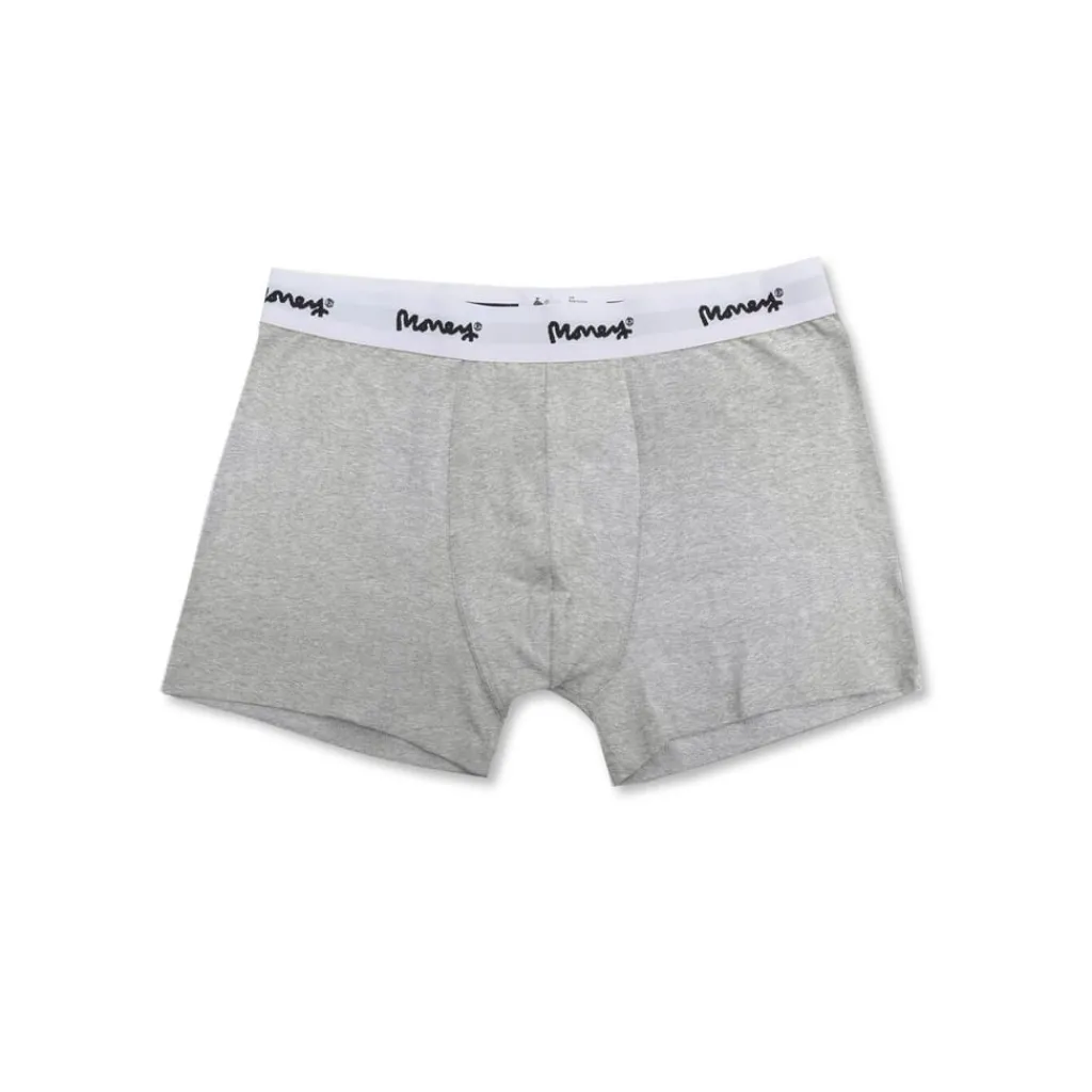 Underwear And Socks*Money Classic Repeat 3pk Trunks in Grey