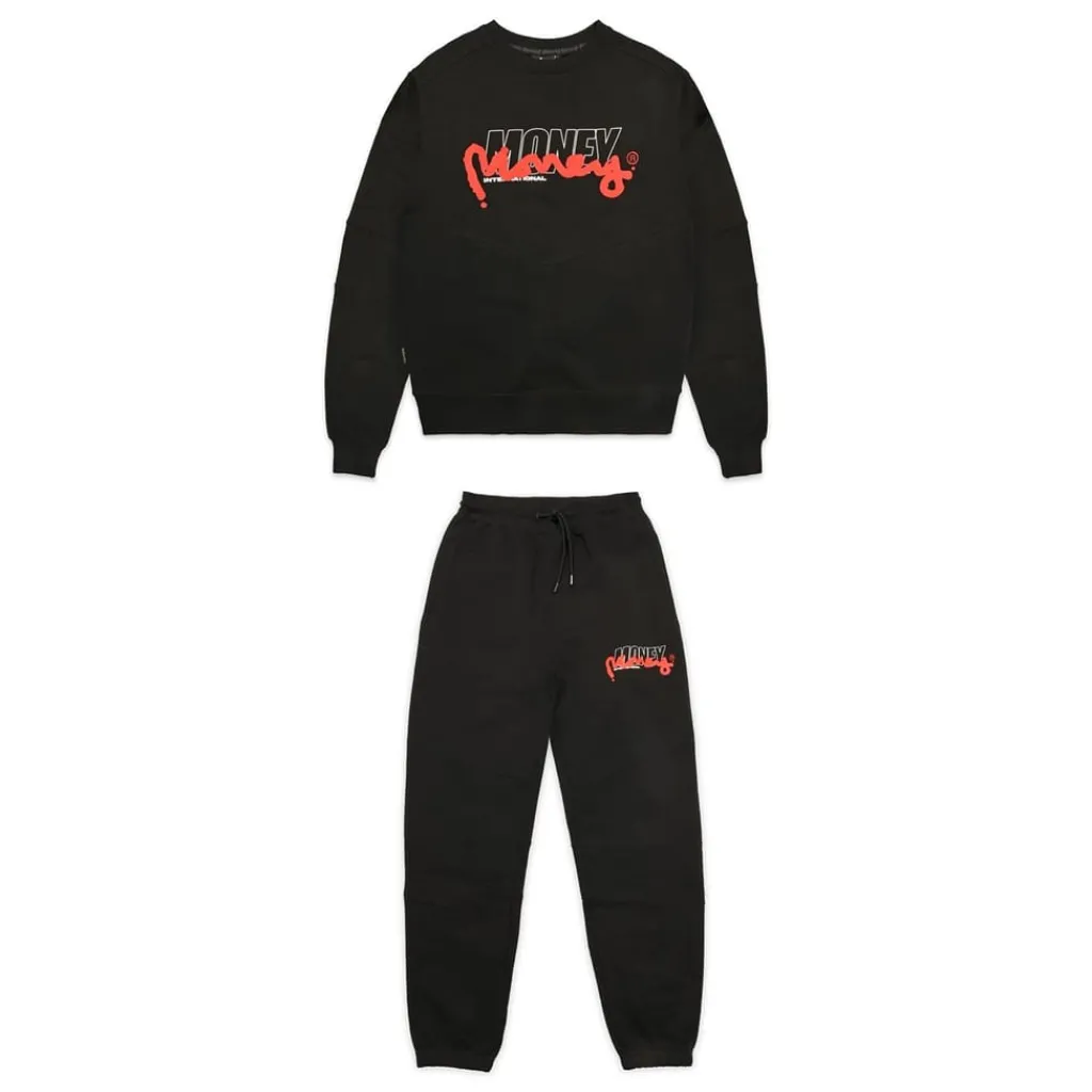 Tracksuits*Money Crew Tracksuit in Black