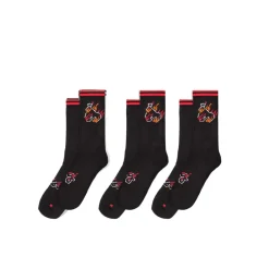 Underwear And Socks*Money Flaming Ape Sport Sock 3pk in Black