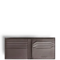 Wallets*Montblanc 4810 Textured Billfold Wallet in Grey
