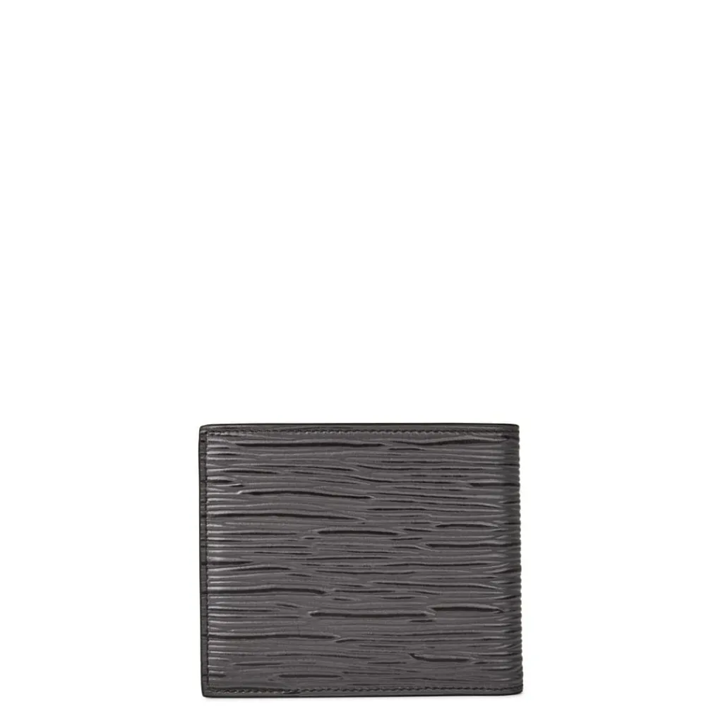 Wallets*Montblanc 4810 Textured Billfold Wallet in Grey