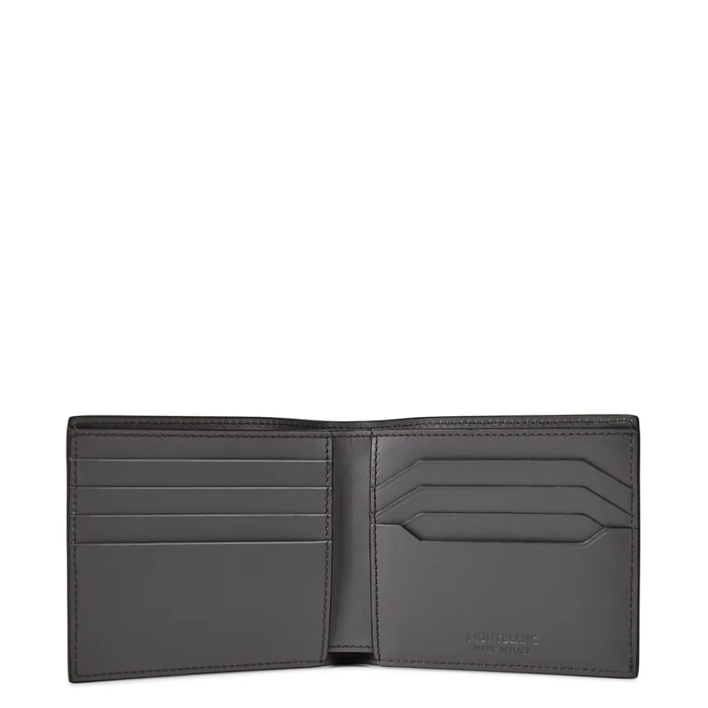 Wallets*Montblanc 4810 Textured Billfold Wallet in Grey