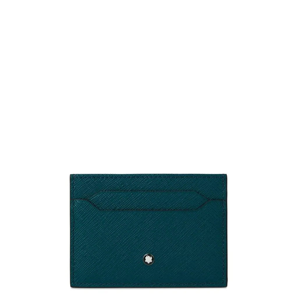 Wallets*Montblanc Card Holder Wallet in Blue