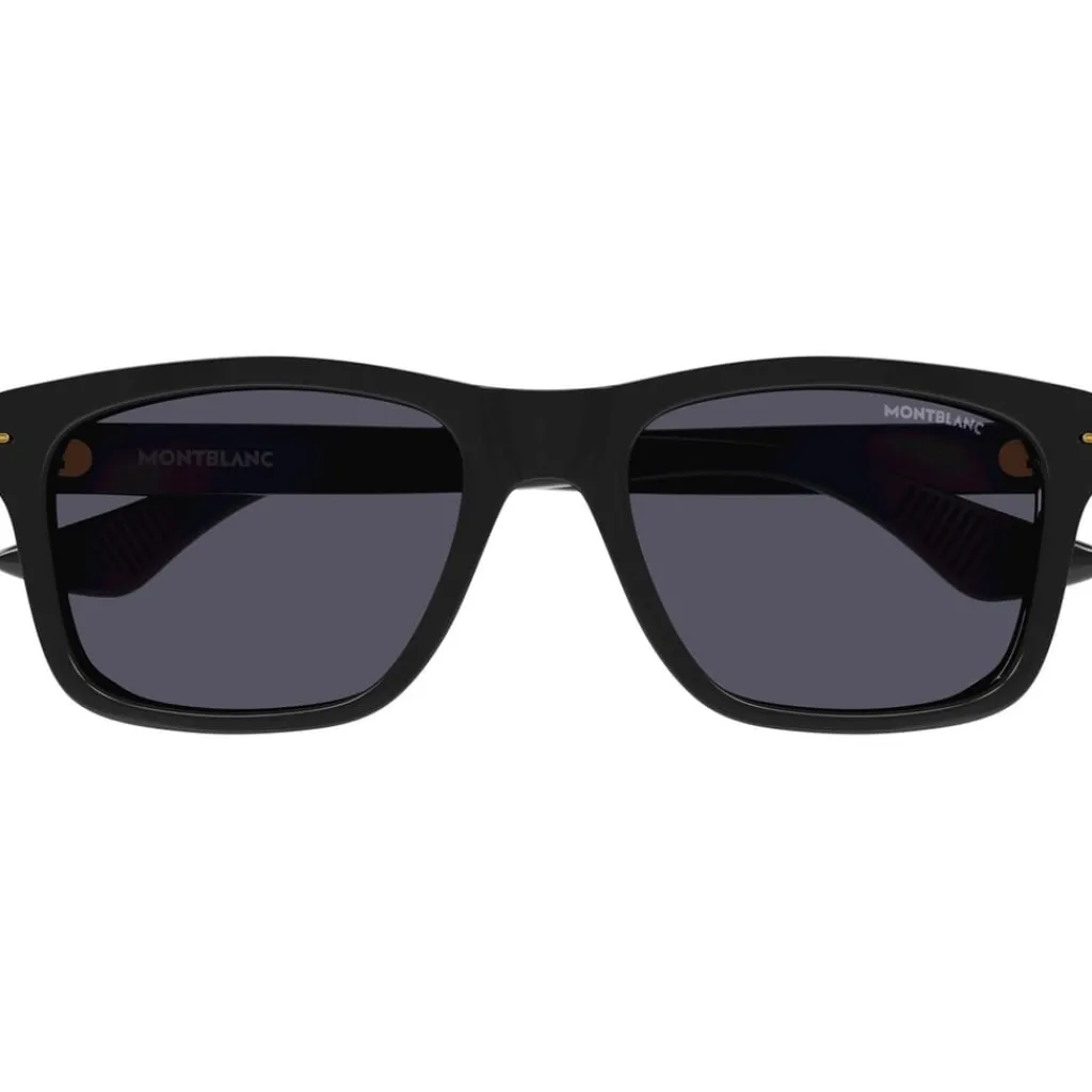 Sunglasses*Montblanc Rectangle Sunglasses in Black