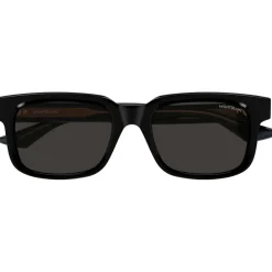 Sunglasses*Montblanc Rectangle Sunglasses in Black