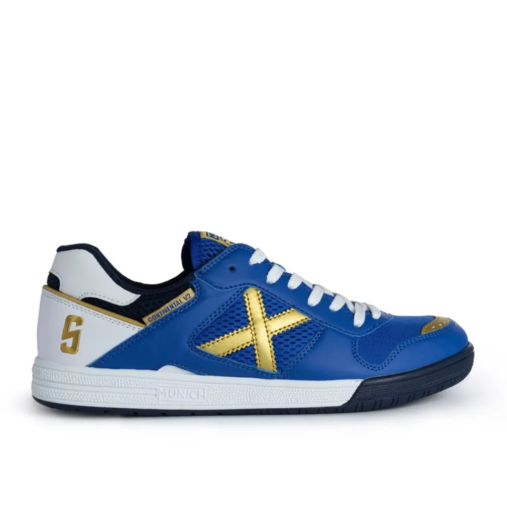 Football Boots*Munich Continental V2 Football Trainers in Blue