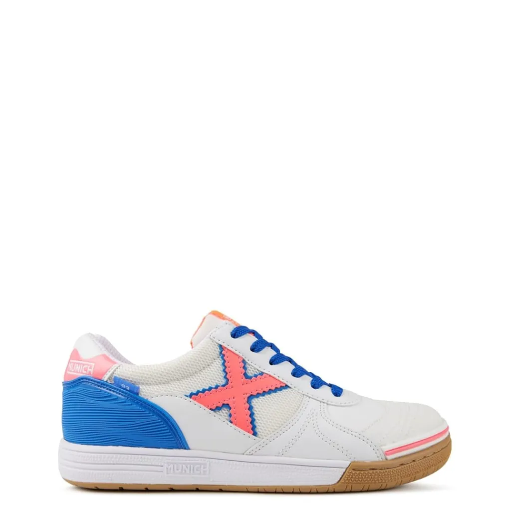 Football Boots*Munich G3 Low Top Indoor Sneakers in White