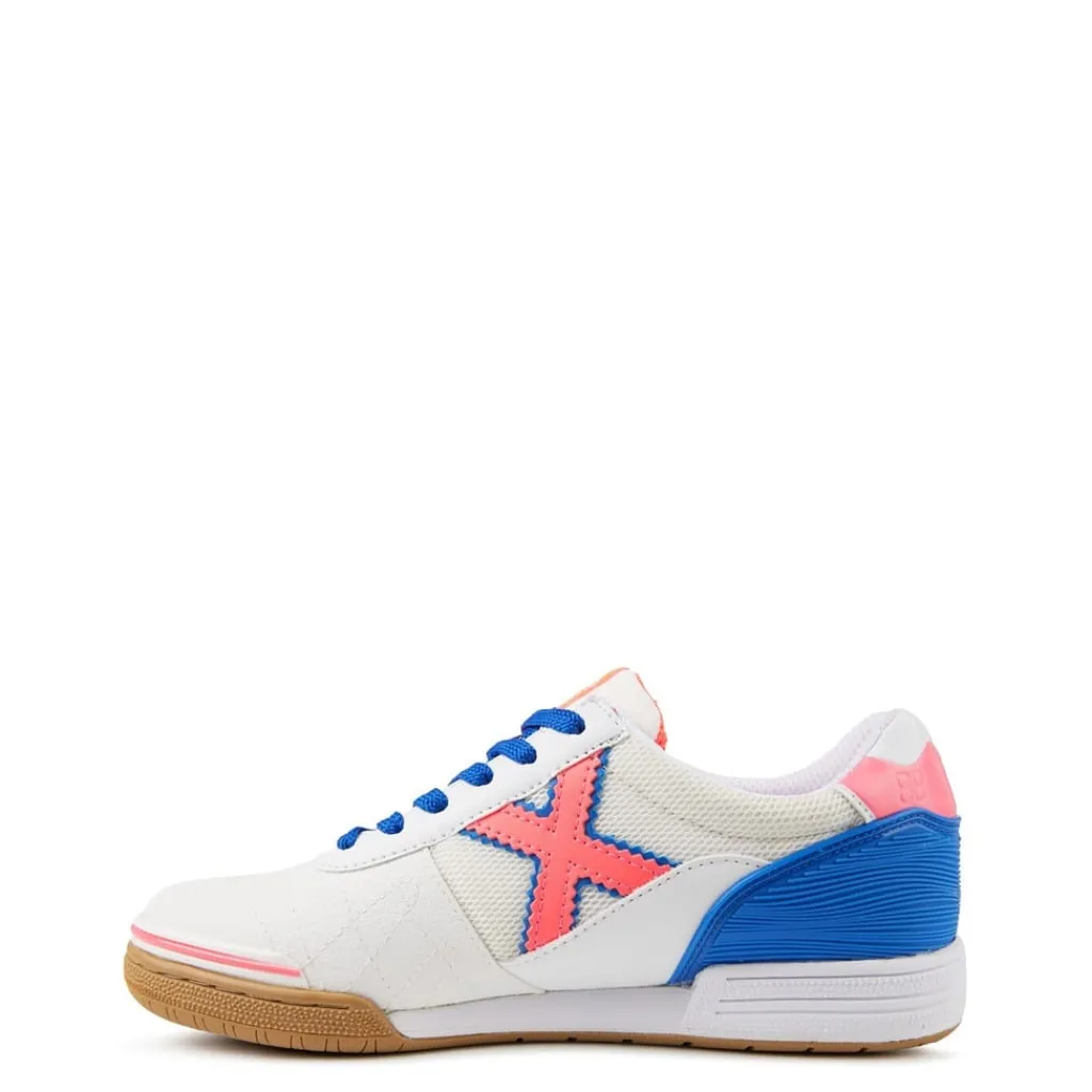 Football Boots*Munich G3 Low Top Indoor Sneakers in White