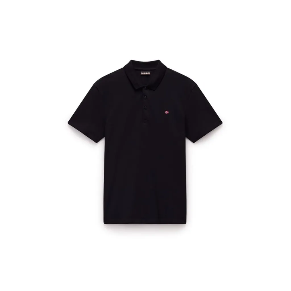 Polo Shirts*Napapijri Regular Fit Short Sleeve Polo in Black