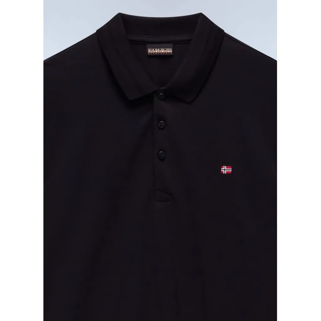 Polo Shirts*Napapijri Regular Fit Short Sleeve Polo in Black