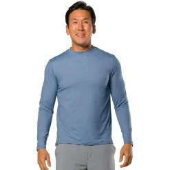 Fitness And Gym Tops*Nathan Dash L Sleeve in Blue