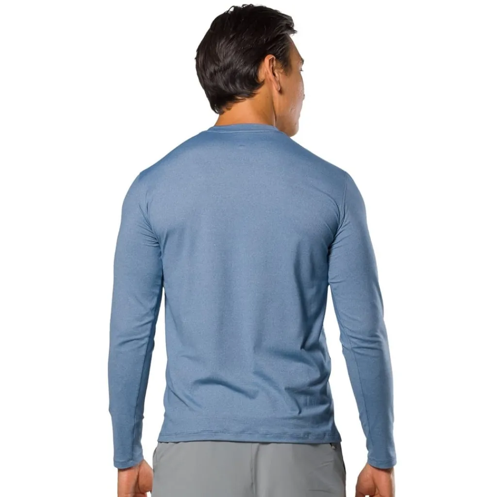 Fitness And Gym Tops*Nathan Dash L Sleeve in Blue