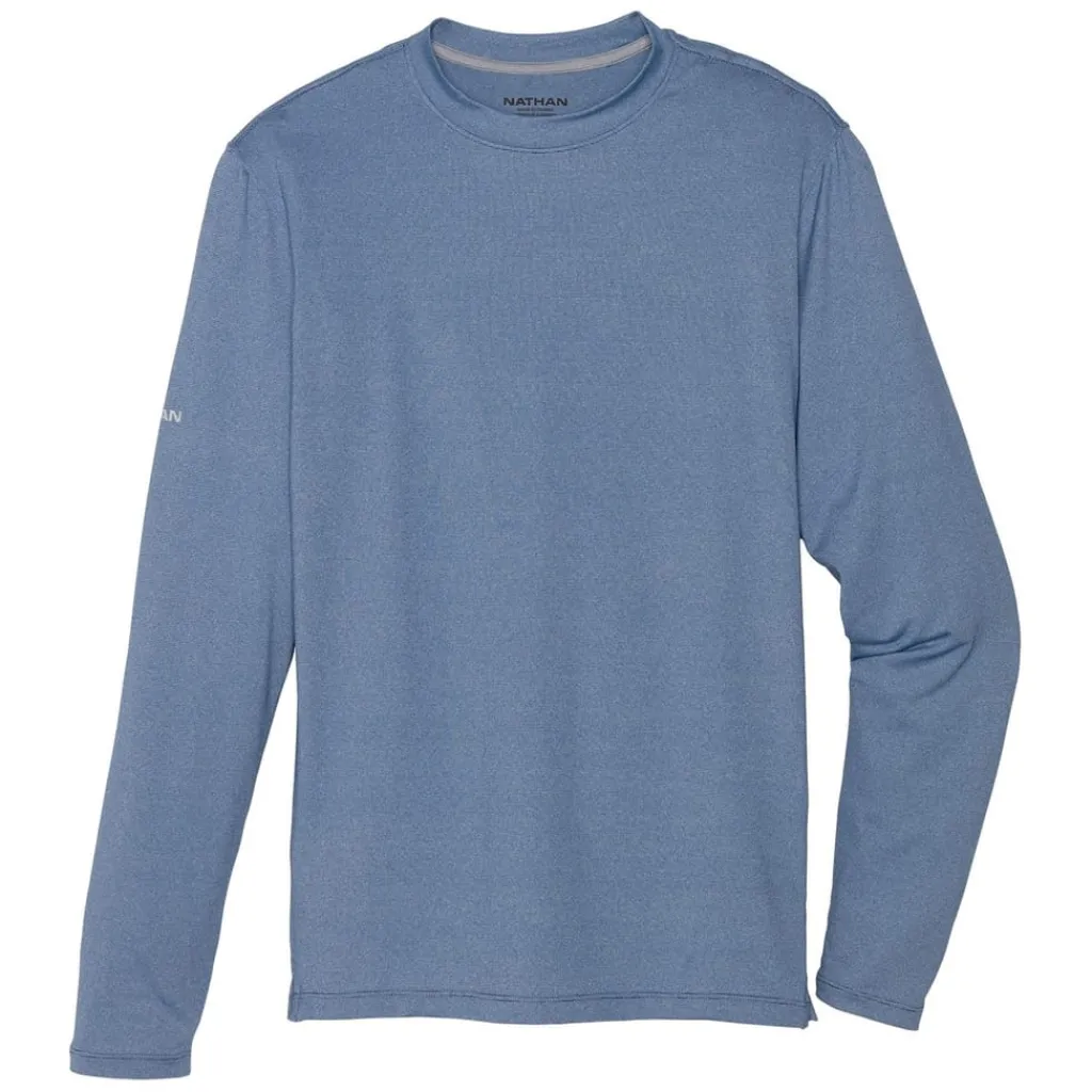 Fitness And Gym Tops*Nathan Dash L Sleeve in Blue