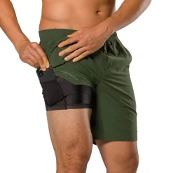 Fitness And Gym Shorts*Nathan Es Shorts 9 2.0 in Green