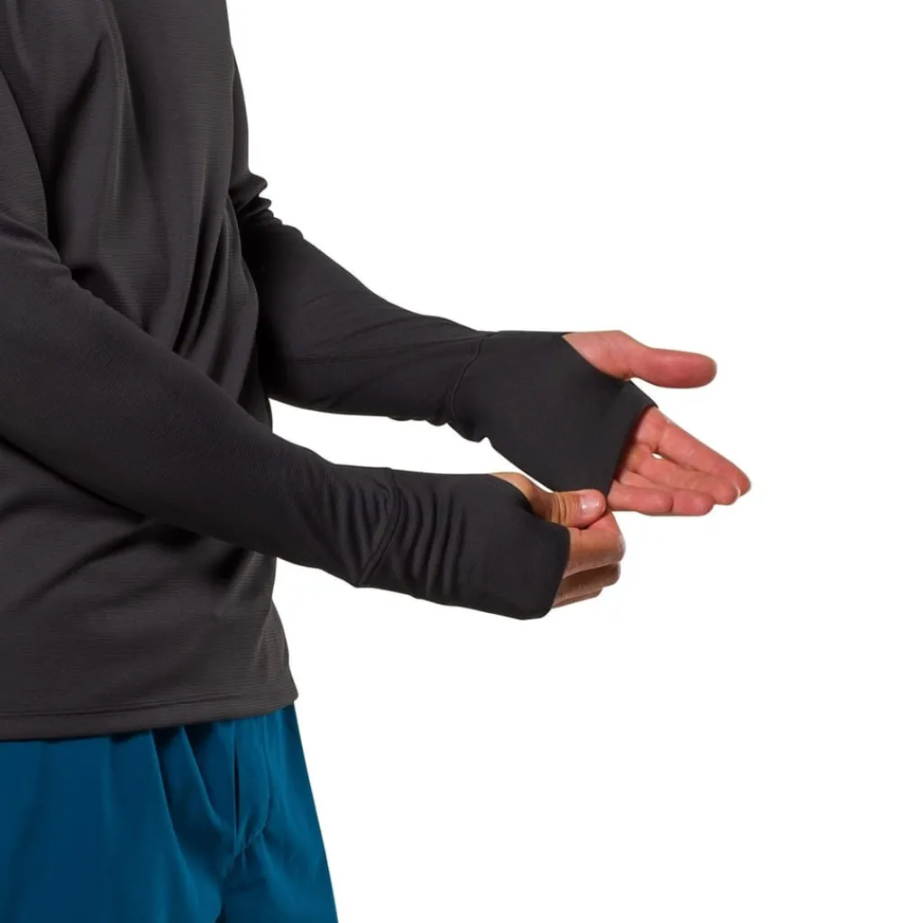 Fitness And Gym Tops*Nathan Rise L Sleeve in Black