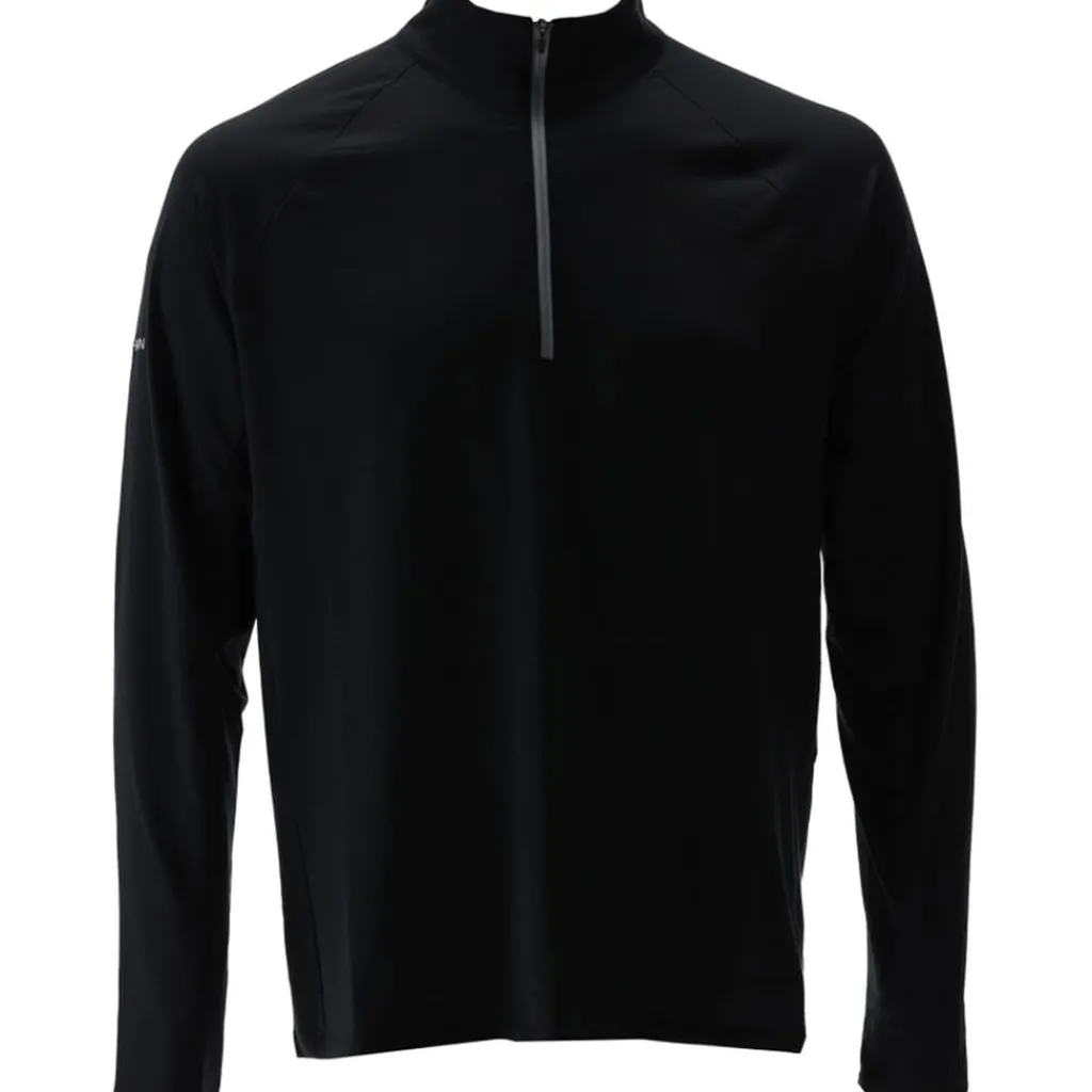 Fitness And Gymwear|Fitness And Gym Tops*Nathan Tempo Quarter Zip in Black
