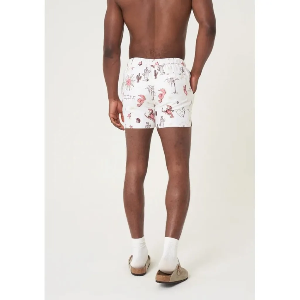 Shorts*Native Youth Prnt Swim Shorts in Yellow