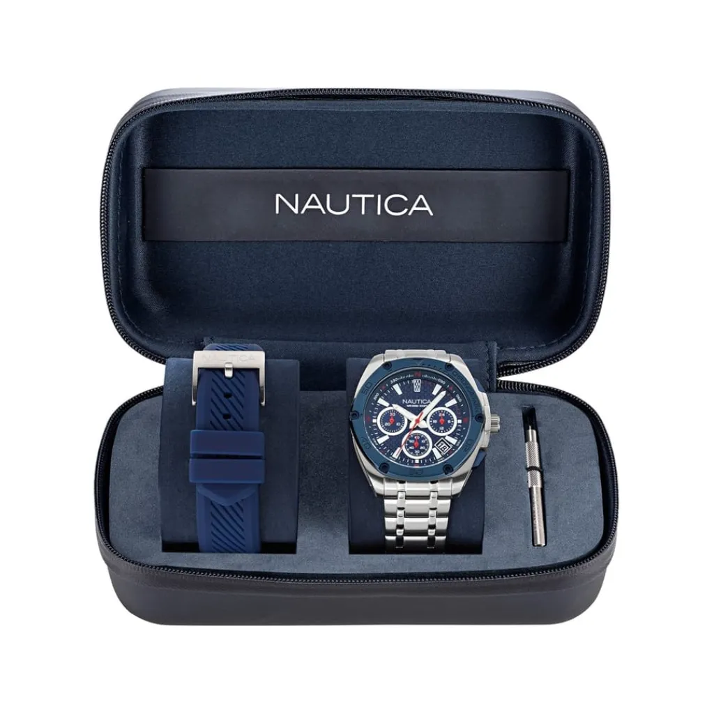 Jewellery-Watches*Nautica Dial Brclt in Silver