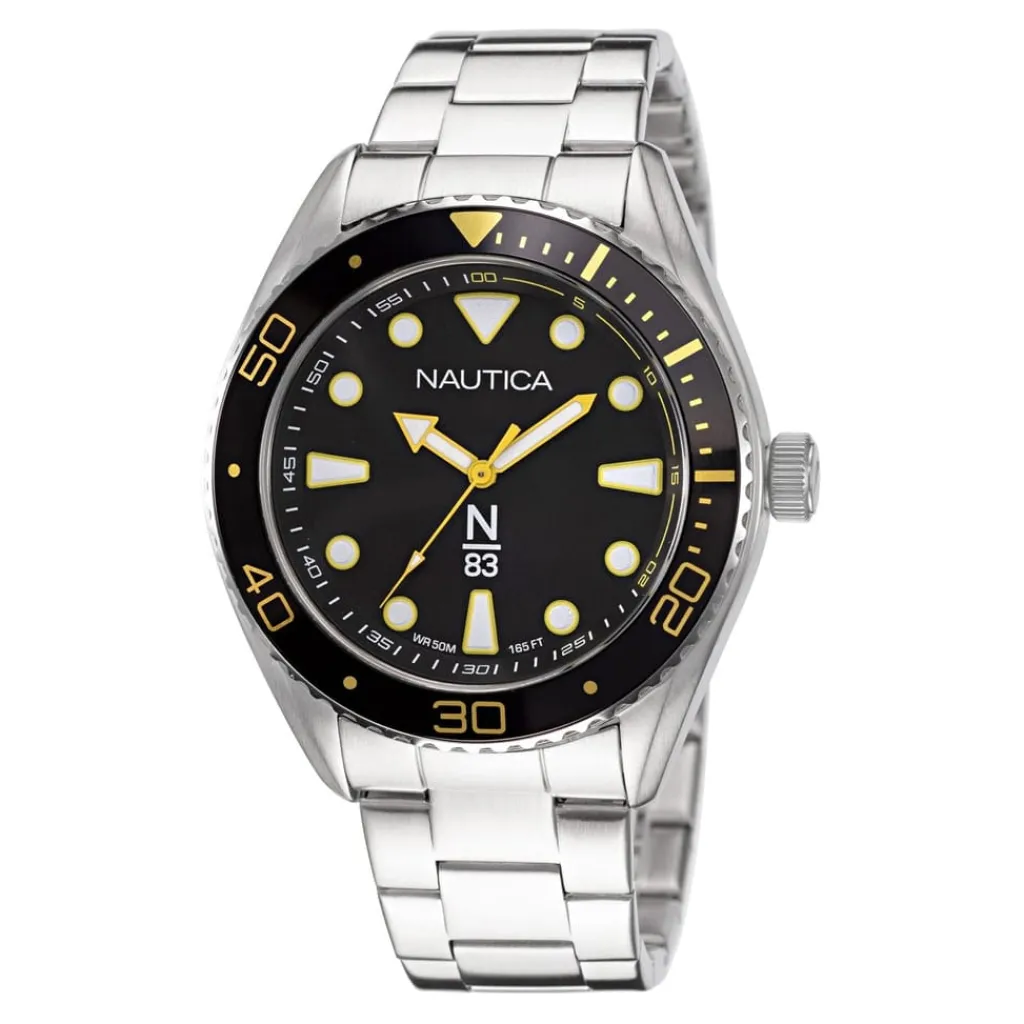 Jewellery-Watches*Nautica Dial Brclt in Silver