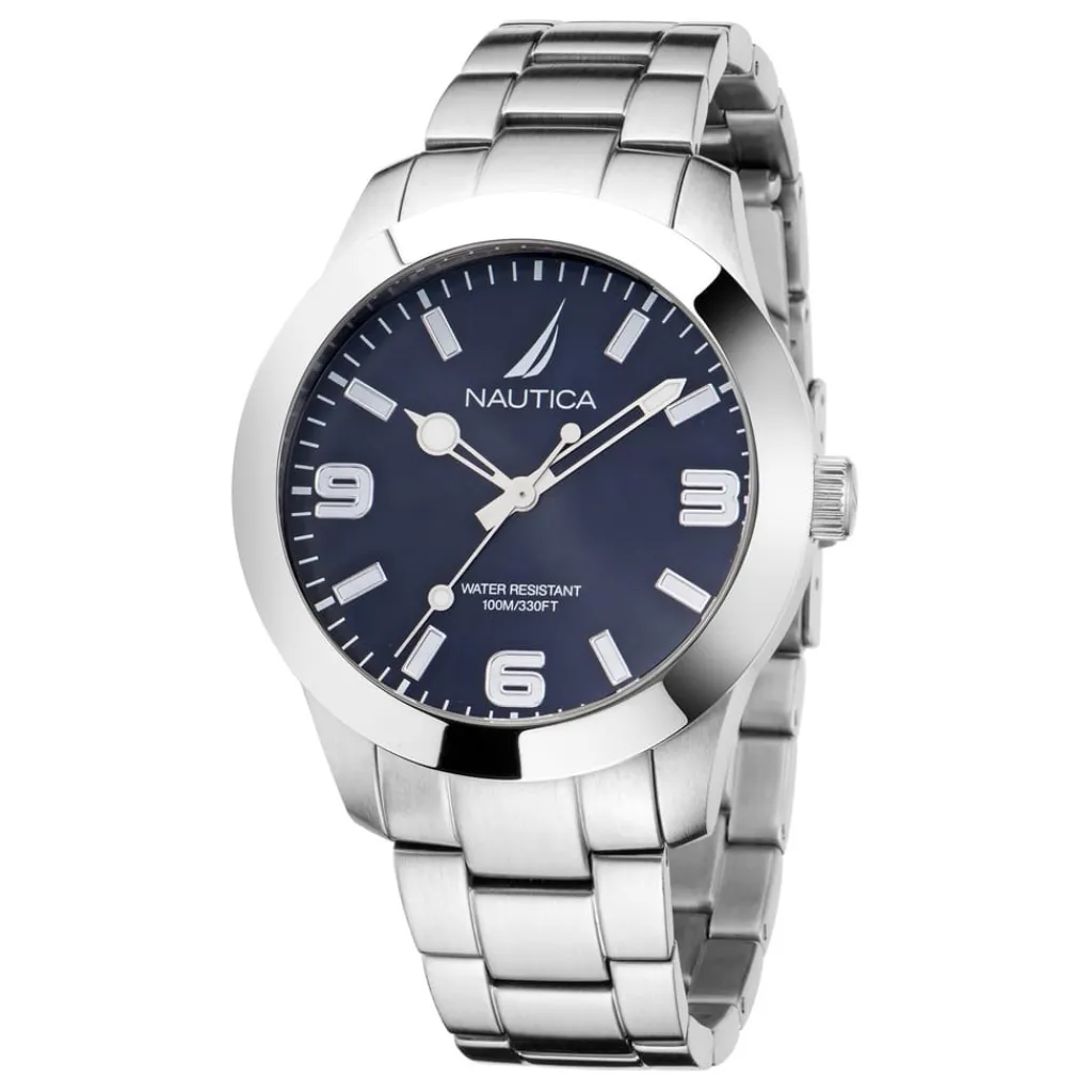Jewellery-Watches*Nautica Dial Brclt in Silver