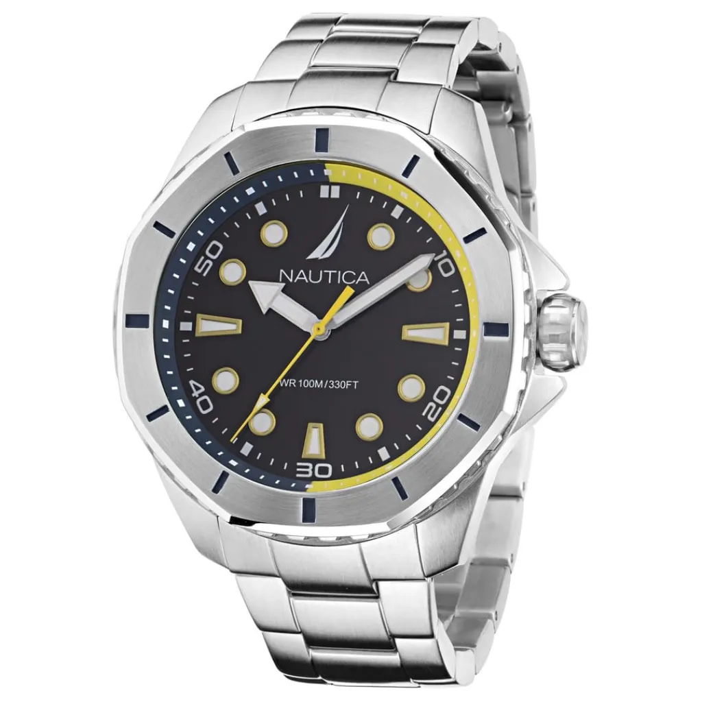 Jewellery-Watches*Nautica Dial Brclt in Silver