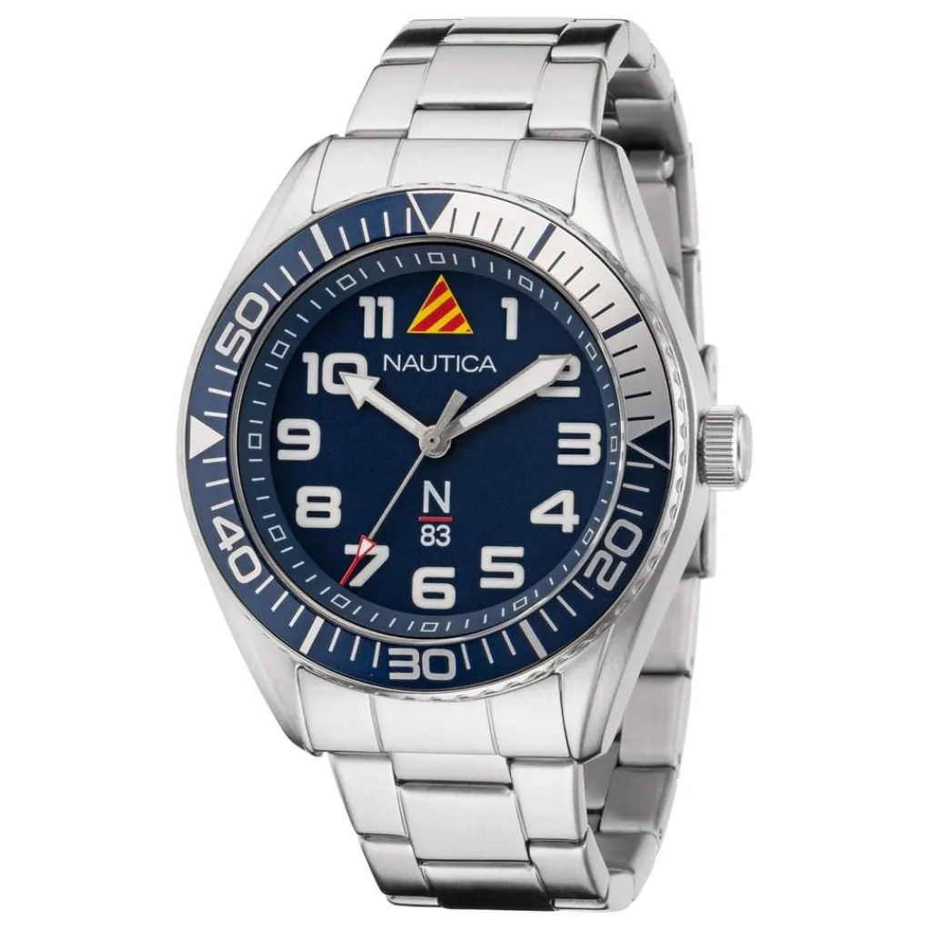 Jewellery-Watches*Nautica Dial Brclt in Silver