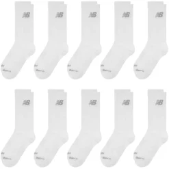 Underwear And Socks*New Balance 10 Pk Cushioned Crew in White