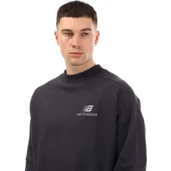 Sweatshirts*New Balance Archive French Terry Crewneck Sweatshirt in Navy