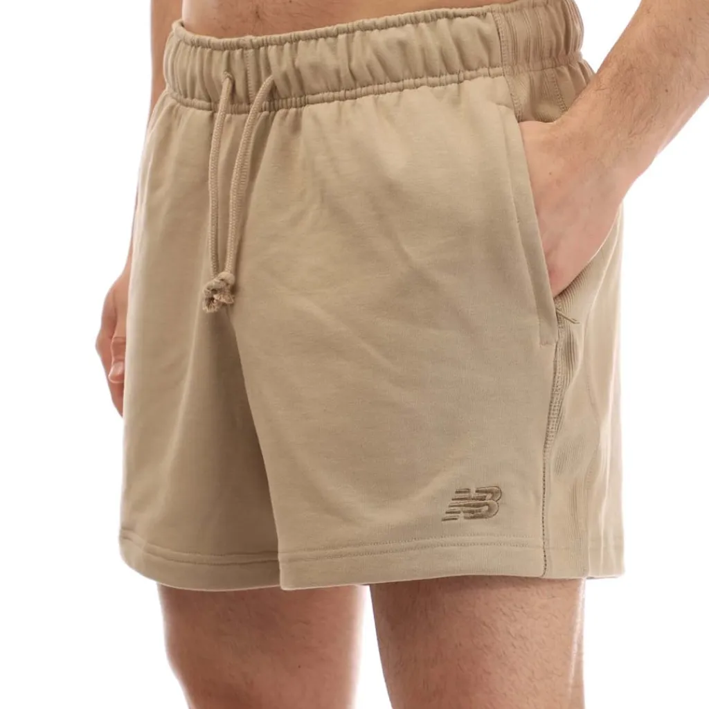 Shorts*New Balance Athletics French Terry 5 Shorts in Stone